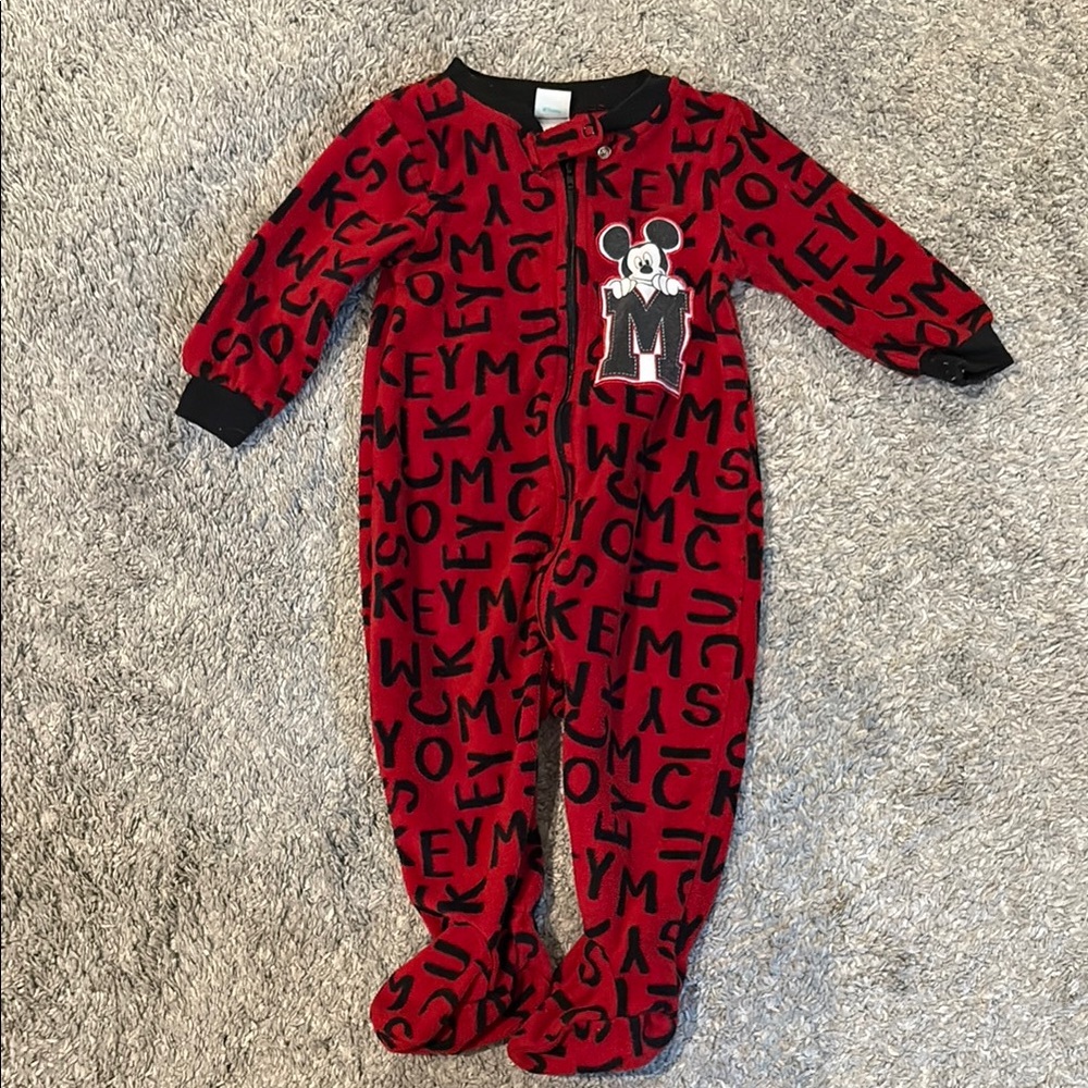 Disney Mickey Fleece Baby Footie Pajamas